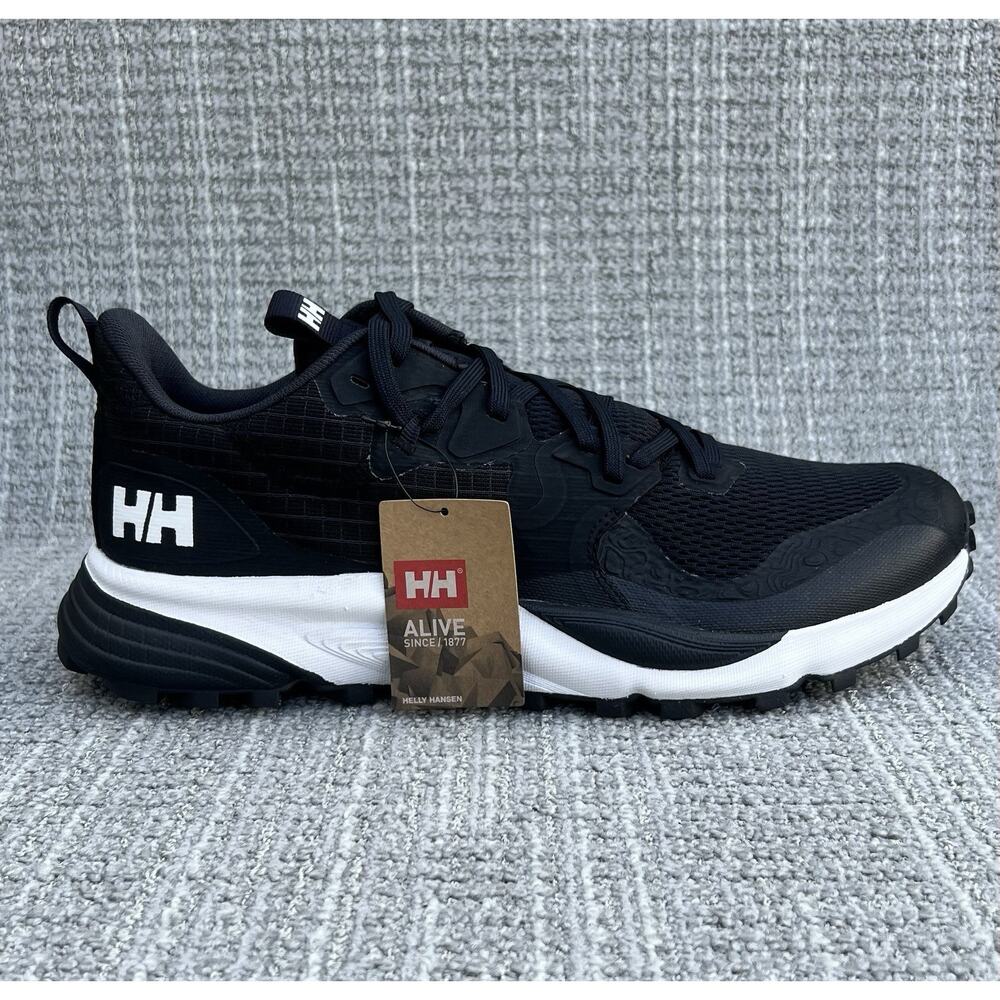 HELLY HANSEN Falcon Trail-Running Shoes Black and White Men's Size 10.5 US NWB
